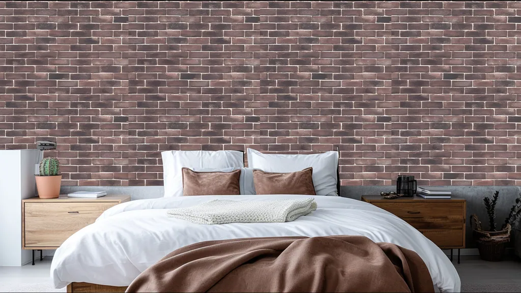 Pared de interior revestida con panel ladrillo vintage de Ultrapanel, ambiente 1