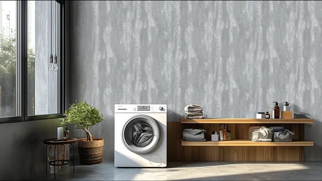 Pared de interior revestida con panel madera gris ahumado de Ultrapanel, ambiente 2