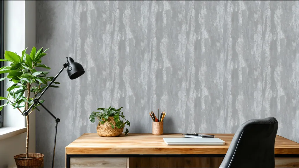 Pared de interior revestida con panel madera gris ahumado de Ultrapanel, ambiente 5
