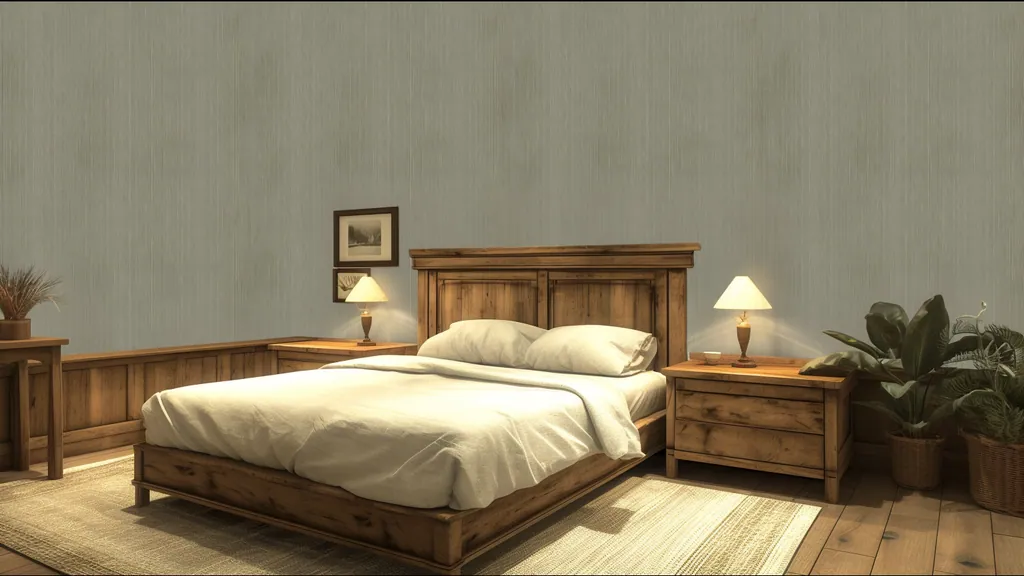 Pared de interior revestida con panel lino natural de Ultrapanel, ambiente 2