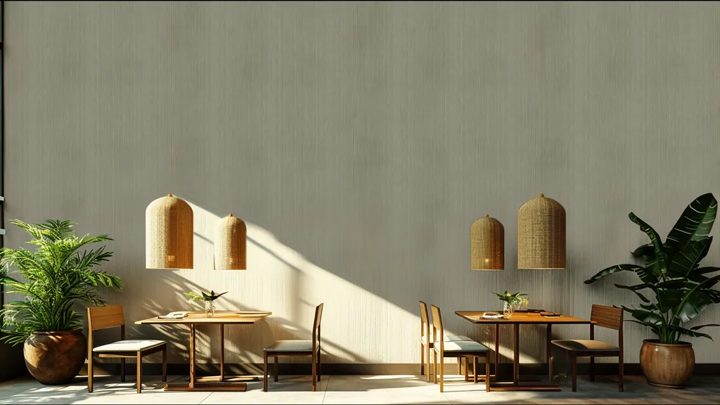 Pared de interior revestida con panel lino natural de Ultrapanel, ambiente 4