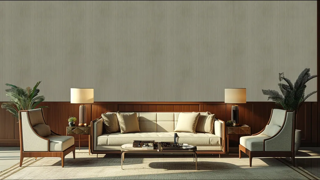 Pared de interior revestida con panel lino natural de Ultrapanel, ambiente 5