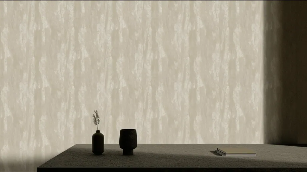 Pared de interior revestida con panel madera natural en tonos beige de Ultrapanel, ambiente 5