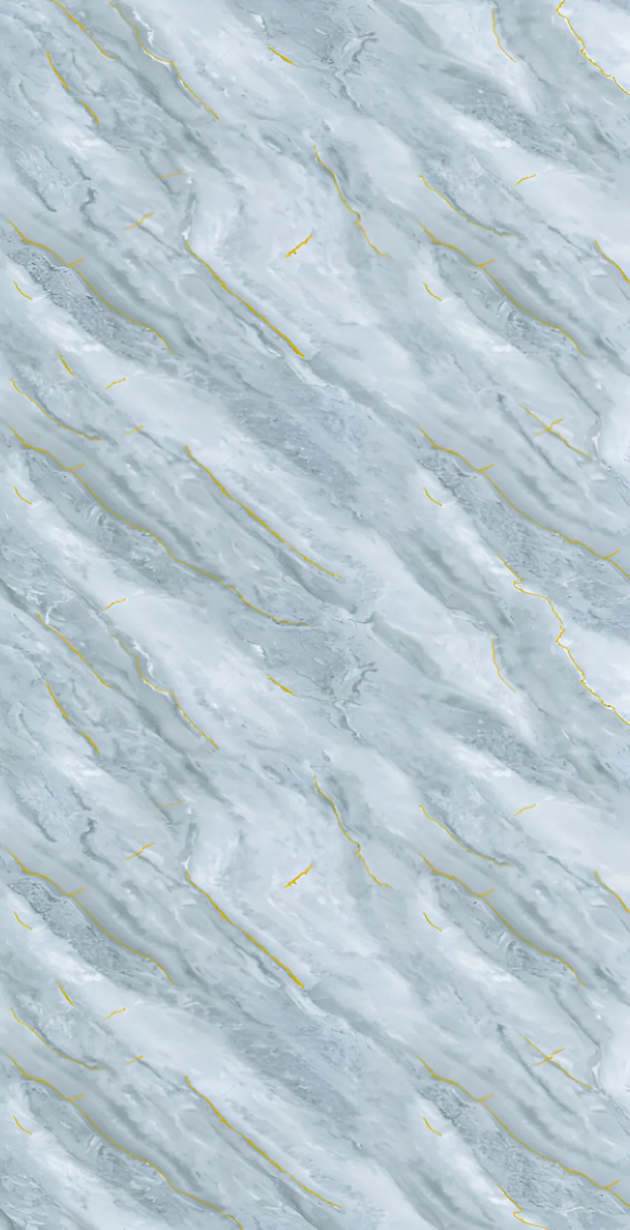 Textura de panel decorativo uPVC mármol azul exótico con vetas doradas para pared de interior