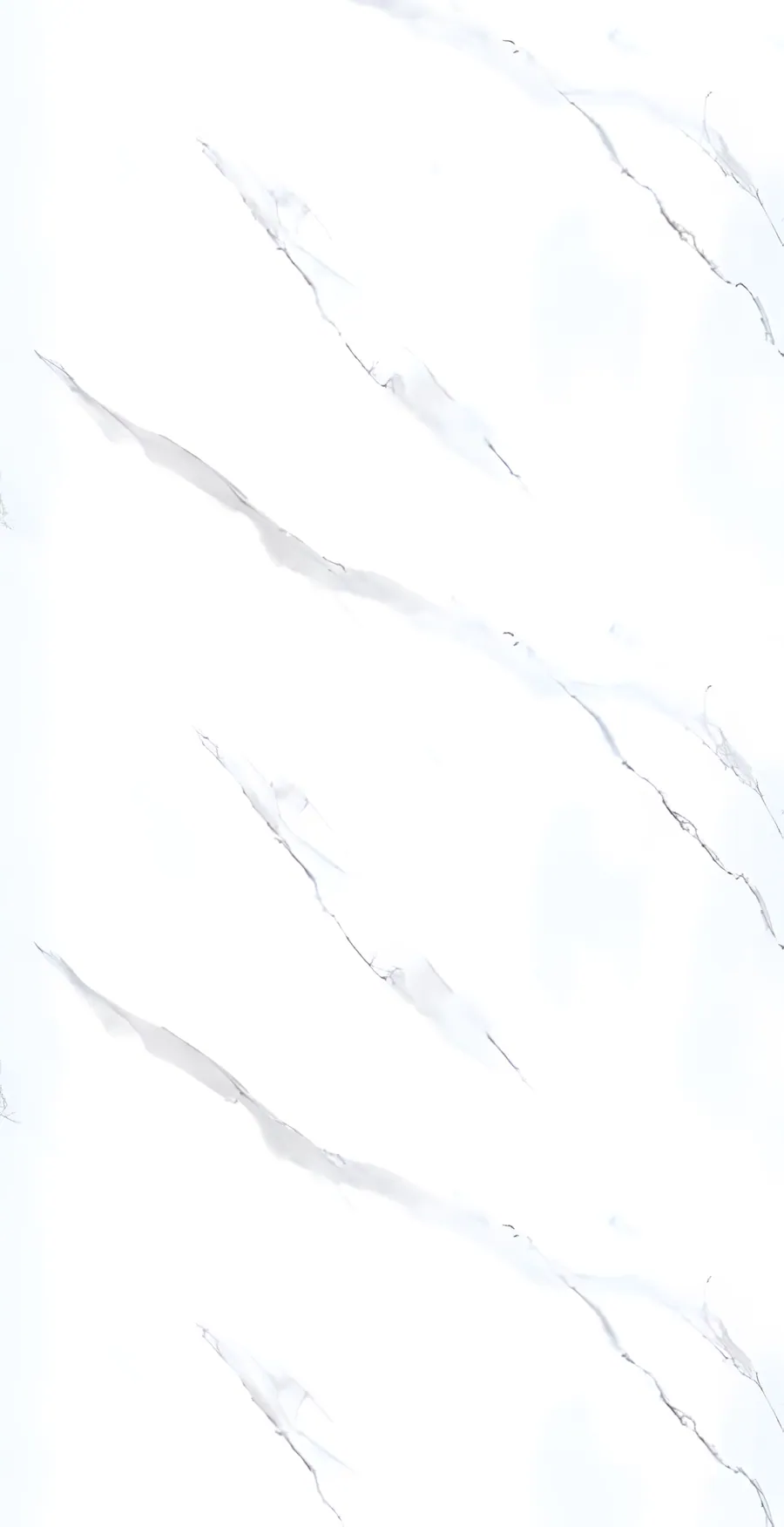 Textura de panel decorativo uPVC mármol blanco clásico con vetas grises suaves para pared de interior