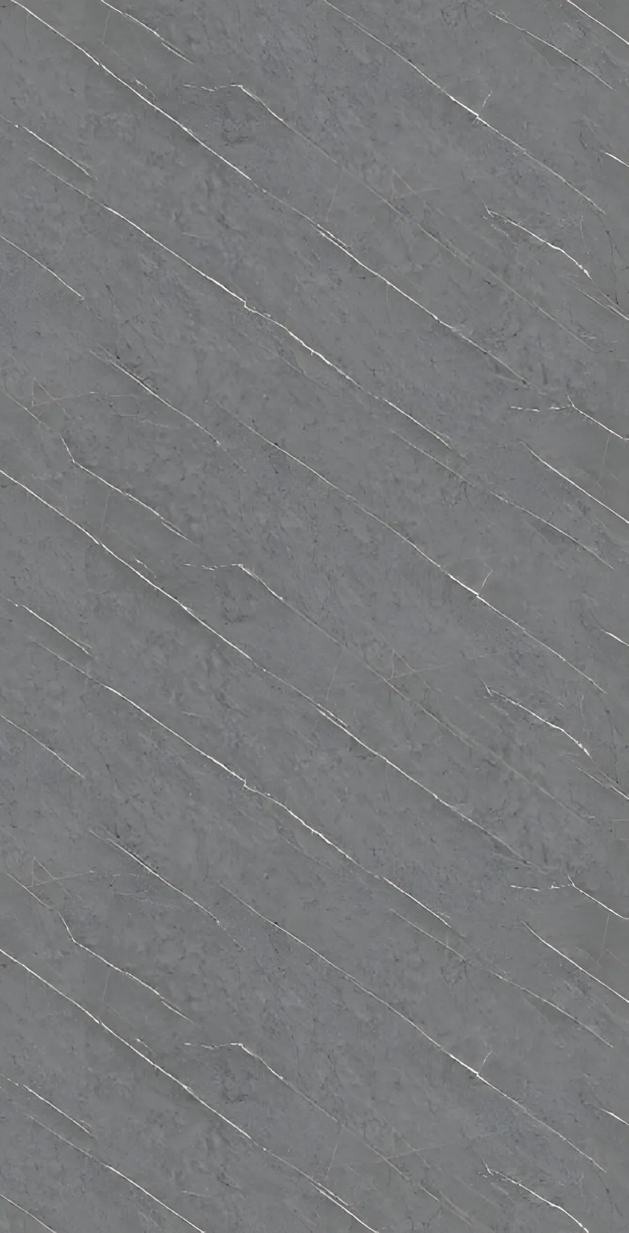Textura de panel decorativo uPVC piedra gris suave con detalles de vetas blancas para pared de interior